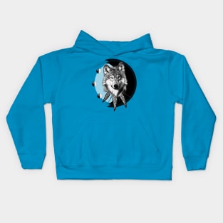 Wolf Moon Design Kids Hoodie